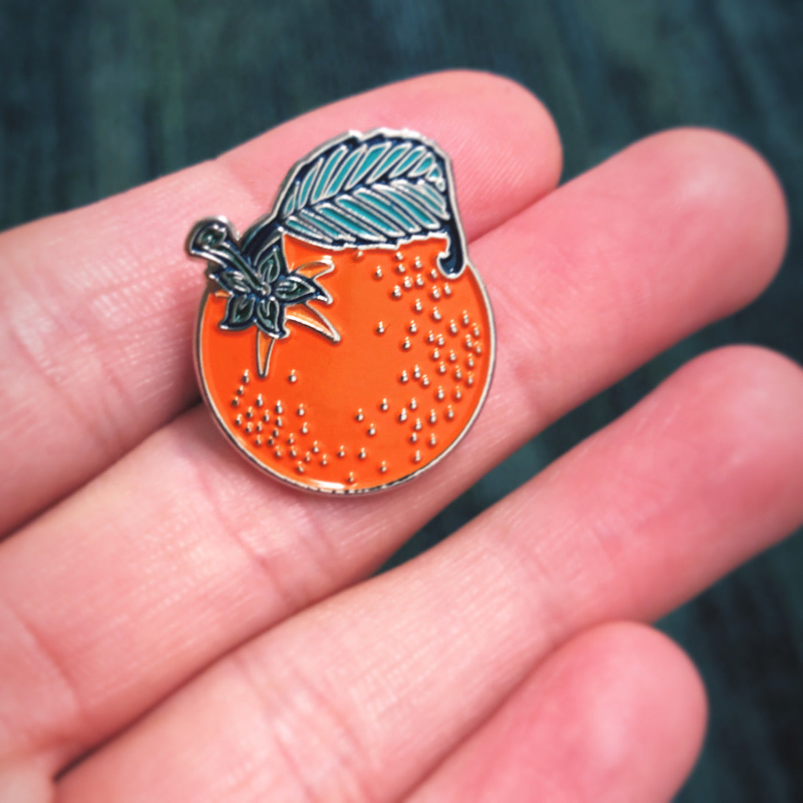 Orange Logo Enamel Pin